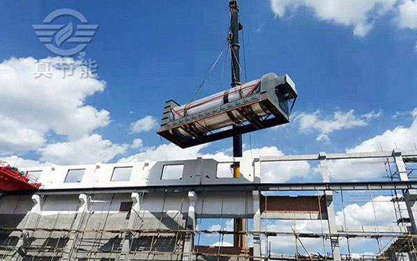 市政污泥烘干設備吊裝現場 市政污泥烘干設備吊裝現場